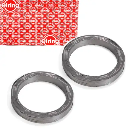 2x ELRING 504.380 Dichtring Abgaskr&uuml;mmer BMW E81-88 E90-93 E60 E61 X3 X5 Z4 18407530606