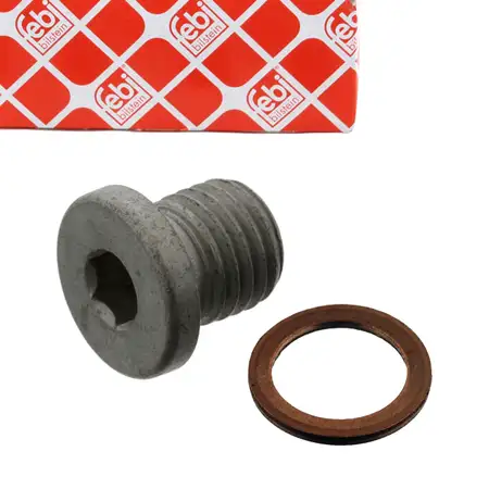 FEBI 46409 &Ouml;lablassschraube + Dichtring MERCEDES W203 W204 W205 W211 W212 W220 W221 W222