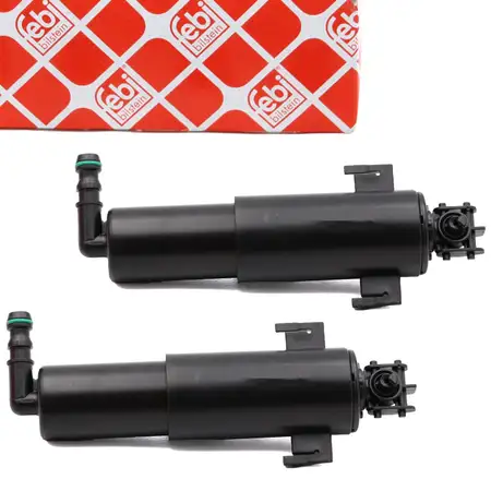 2x FEBI 178372 Wischwasserd&uuml;se Scheinwerfer BMW 3er E90 E91 E92 E93 vorne 61677179311