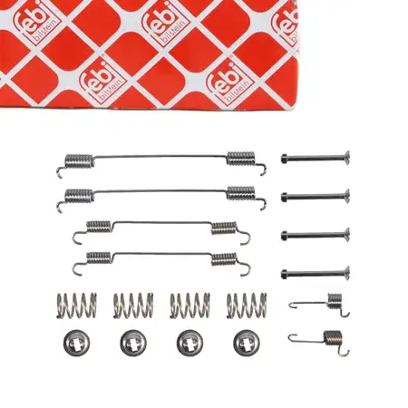 FEBI Bremsbackenfedersatz MERCEDES W415 DACIA Duster RENAULT PEUGEOT 208 CITROEN C3 hinten