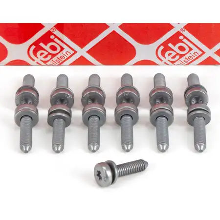 13x FEBI 49401 Schraube &Ouml;lwanne-Automatikgetriebe M6x1 VW Passat B5 AUDI A4 A6 A8 Q7