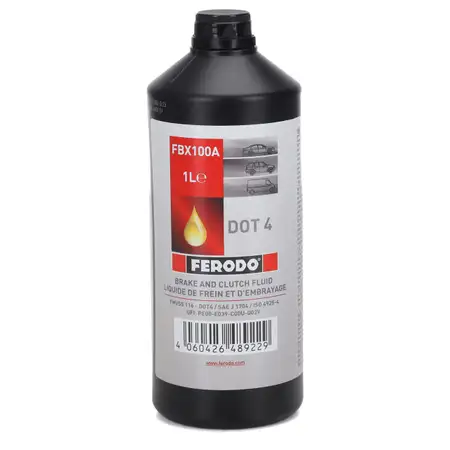 1L 1 Liter FERODO FBX100A Bremsfl&uuml;ssigkeit Kupplungsfl&uuml;ssigkeit DOT 4