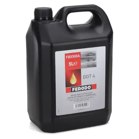 5L 5 Liter FERODO FBX500A Bremsfl&uuml;ssigkeit Kupplungsfl&uuml;ssigkeit DOT 4