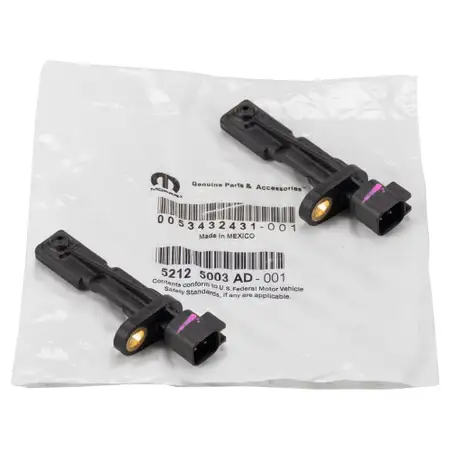 2x MOPAR ABS Sensor Raddrehzahlsensor f&uuml;r JEEP Cherokee KK Wrangler 3 hinten 52125003AD