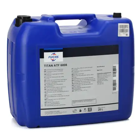 20L 20 Liter FUCHS TITAN ATF 6008 Getriebe&ouml;l Automatikgetriebe&ouml;l VW BMW ZF