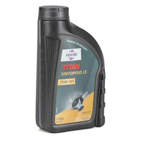 1L 1 Liter FUCHS Achs&ouml;l Achsgetriebe&ouml;l TITAN SINTOPOID LS SAE 75W-140 API GL-5