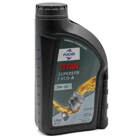 1L 1 Liter FUCHS Motor&ouml;l &Ouml;L TITAN SUPERSYN F ECO-B 5W-20 5W20 FORD WSS-M2C948-B