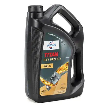 5L 5 Liter FUCHS &Ouml;l Motor&ouml;l TITAN GT1 PRO C-1 5W30 f&uuml;r FORD JAGUAR LAND ROVER