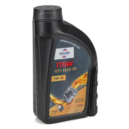 1L 1 Liter FUCHS TITAN GT1 FLEX FR 5W-30 Motor&ouml;l MB 229.51/52 PSA B71 2290 RENAULT RN17