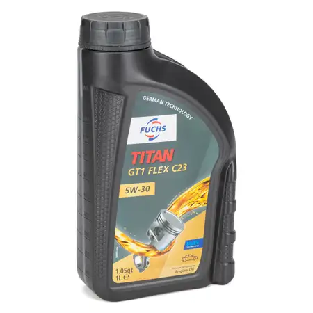 1L 1 Liter FUCHS TITAN GT1 FLEX C23 5W-30 Motor&ouml;l BMW LL04 MB 229.31/51/52 VW 505.00/01