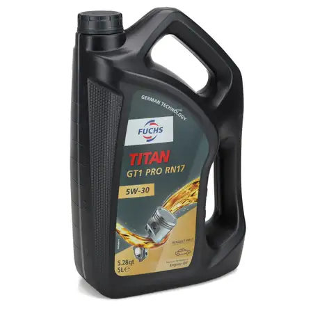 5L 5Liter FUCHS TITAN GT1 PRO RN17 5W-30 5W30 Motor&ouml;l &Ouml;l Renault RN0700/0710/17