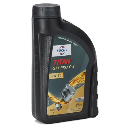 1L 1 Liter FUCHS TITAN GT1 PRO C-3 5W30 Motor&ouml;l BMW LL04 VW 504/507.00 MB 229.51