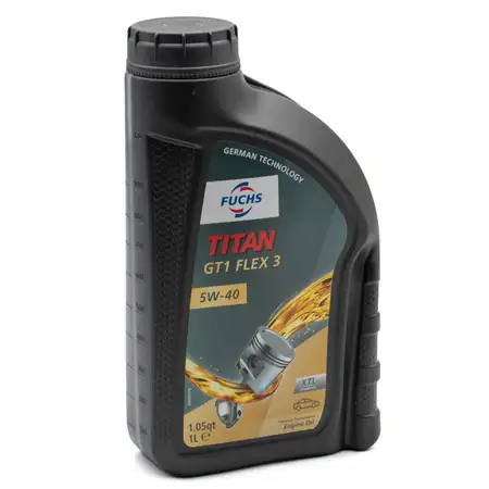 1L 1 Liter FUCHS Motor&ouml;l TITAN GT1 Flex 3 5W40 BMW LL-04 MB 229.51/52 VW 511.00