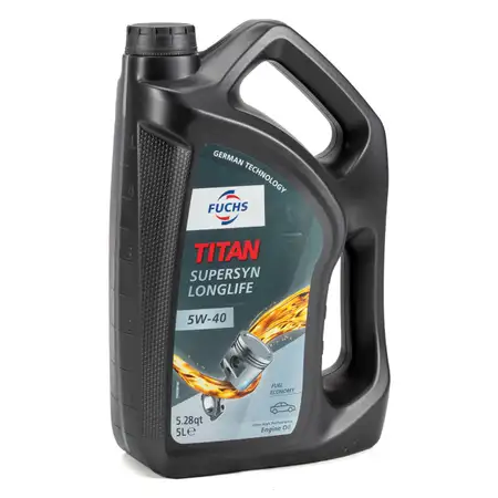 5L FUCHS TITAN SUPERSYN LONGLIFE 5W-40 Motor&ouml;l BMW LL-01 VW 502/505.00 MB 229.5