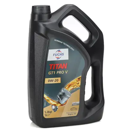 5L 5 Liter FUCHS TITAN GT1 PRO V 0W-20 Motor&ouml;l &Ouml;l ACEA A1/B1 Volvo VCC RBS0-2AE