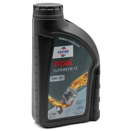 1L 1 Liter FUCHS Motor&ouml;l &Ouml;l TITAN 0W30 SUPERSYN FE ACEA A5/B5 VOLVO VCC 95200377