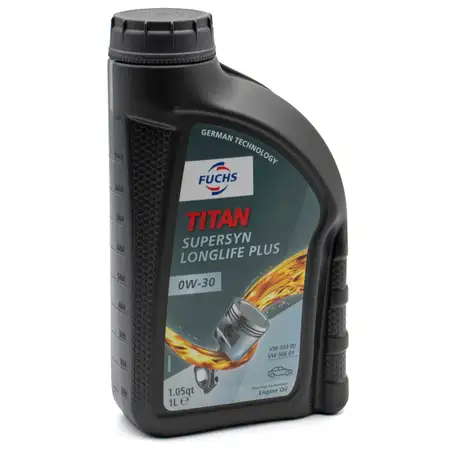 1L 1 Liter FUCHS TITAN SUPERSYN LONGLIFE PLUS 0W-30 Motor&ouml;l VW 503.00 506.00/01