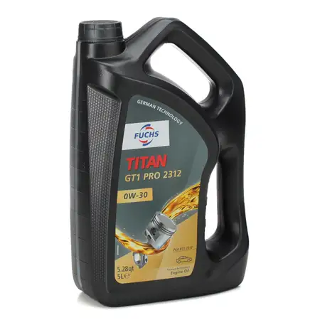 5L 5 Liter FUCHS TITAN GT1 PRO 2312 0W-30 0W30 Motor&ouml;l &Ouml;l ACEA C2 PSA B71 2312