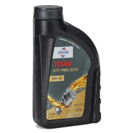 1L 1 Liter FUCHS TITAN GT1 PRO 2312 0W-30 0W30 Motor&ouml;l &Ouml;l ACEA C2 PSA B71 2312