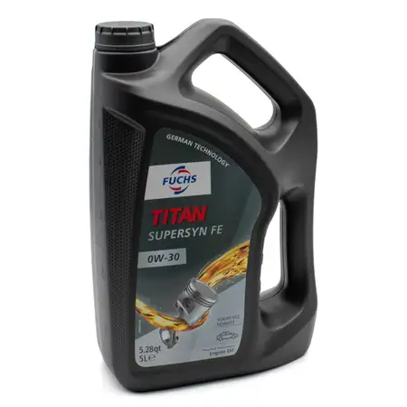 5L 5 Liter FUCHS Motor&ouml;l &Ouml;l TITAN 0W30 SUPERSYN FE ACEA A5/B5 VOLVO VCC 95200377