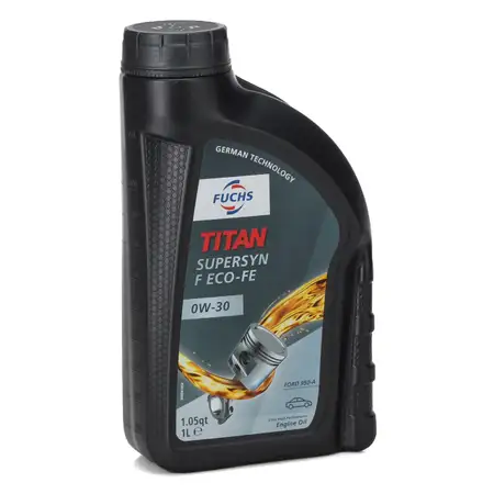 1L 1 Liter FUCHS TITAN SUPERSYN F ECO-FE 0W-30 0W30 Motor&ouml;l &Ouml;l FORD WSS-M2C950-A