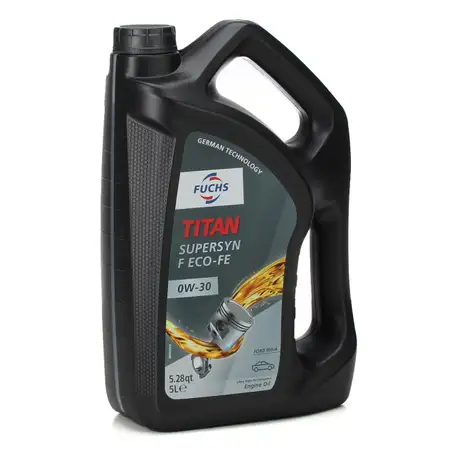 5L 5 Liter FUCHS TITAN SUPERSYN F ECO-FE 0W-30 0W30 Motor&ouml;l &Ouml;l FORD WSS-M2C950-A