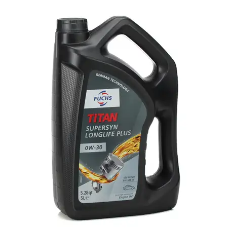 5L 5 Liter FUCHS TITAN SUPERSYN LONGLIFE PLUS 0W-30 Motor&ouml;l VW 503.00 506.00/01