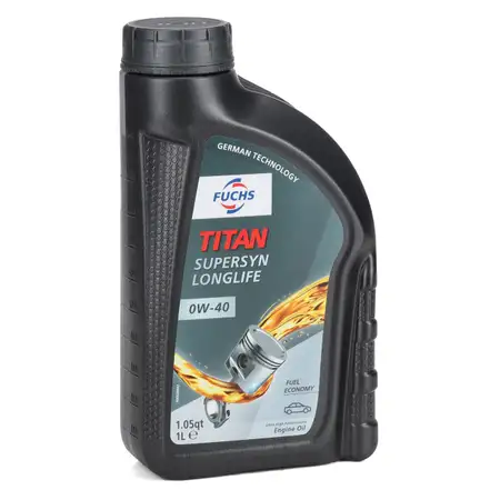 1L 1 Liter FUCHS TITAN SUPERSYN LONGLIFE 0W-40 Motor&ouml;l &Ouml;l MB 229.5 VW 502/505.00