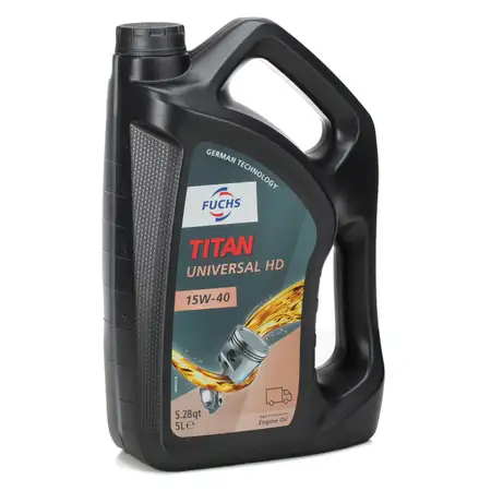 5L 5 Liter FUCHS TITAN UNIVERSAL HD 15W-40 Motor&ouml;l &Ouml;l ACEA A3/B3 SPI SL MB 229.1