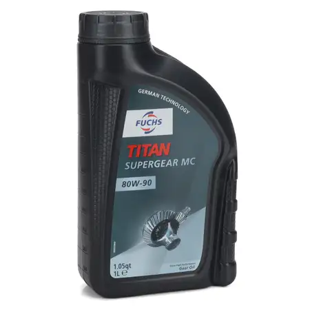 1L 1 Liter FUCHS TITAN SUPERGEAR MC 80W90 Getriebe&ouml;l Schaltgetriebe&ouml;l API GL-4/5