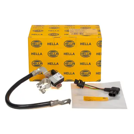 HELLA Sensor Batteriemanagement + Batterieadapter GESCHRAUBT 12V 280mm f&uuml;r BMW