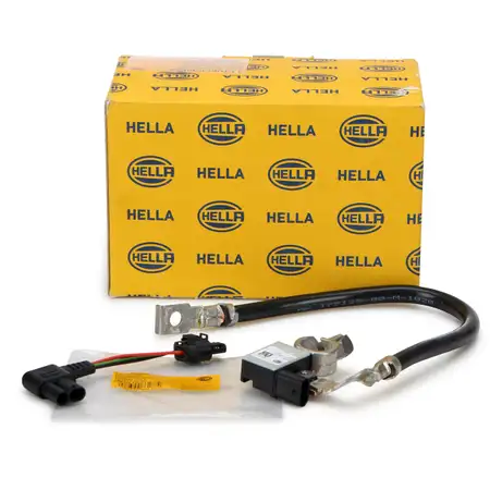 HELLA Sensor Batteriemanagement + Batterieadapter GESCHRAUBT 12V 330mm f&uuml;r BMW