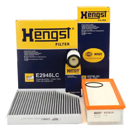 HENGST Filter-Set f&uuml;r AUDI A4 B8 A5 8T 8F Q5 1.8 TFSI 144/170/177 PS + 2.0 TFSI 224/230 PS