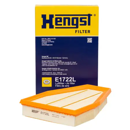 HENGST E1722L Luftfilter PORSCHE 991 3.4/3.8 Carrera 3.8/4.0 GT3 99111013000