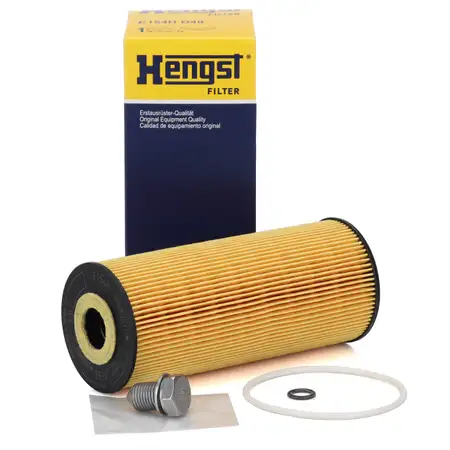 HENGST E154HD48 &Ouml;lfilter + &Ouml;lablassschraube AUDI FORD SEAT SKODA VW 1.9-2.5 SDI/TDI