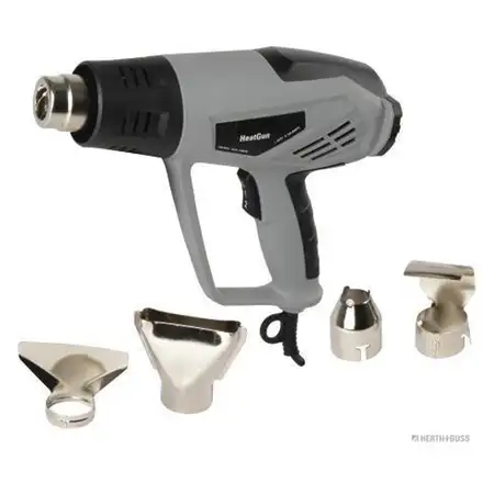 HERTH+BUSS ELPARTS 95920000 Hei&szlig;luftf&ouml;hn Heat Gun mit LCD Display bis 600 &deg;C 230V 2000W