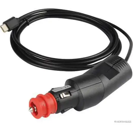 HERTH+BUSS ELPARTS Auto KFZ Ladekabel Zigarettenanz&uuml;nder 12/24V 3000mA USB-C