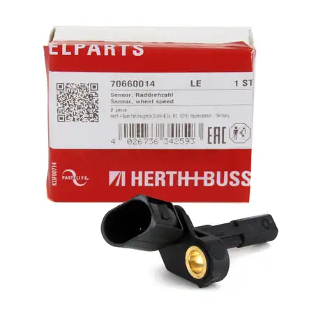 HERTH+BUSS ELPARTS ABS Sensor Raddrehzahl f&uuml;r AUDI SEAT SKODA VW hinten rechts