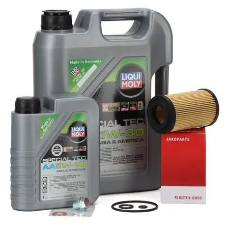 6L LIQUI MOLY Motor&ouml;l &Ouml;l SPECIAL TEC AA 5W30 5W-30 + HERTH+BUSS &Ouml;lfilter HONDA 2.2 CTDi