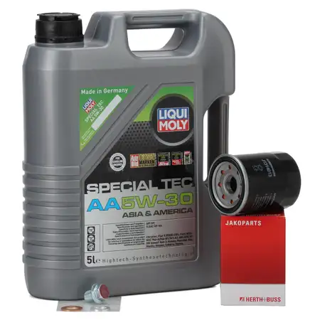 5L LIQUI MOLY Motor&ouml;l &Ouml;l SPECIAL TEC AA 5W30 5W-30 + HERTH+BUSS &Ouml;lfilter HONDA 1.2-2.4