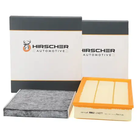 HIRSCHER Innenraum + MAHLE Luftfilter VW Passat B8 2.0 TDI 4motion AUDI RS3 RSQ3 TTRS