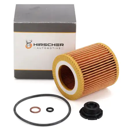 HIRSCHER &Ouml;lfilter + Schraube BMW 2er F23 3er F30-34 4er F32-36 5er F10/11 X1 X3 X4 X5 N20