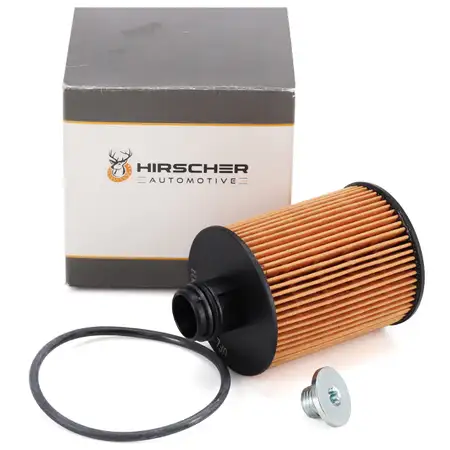 HIRSCHER &Ouml;lfilter + Schraube f&uuml;r ALFA ROMEO FIAT FORD LANCIA 1.3 DIESEL 75-95 PS