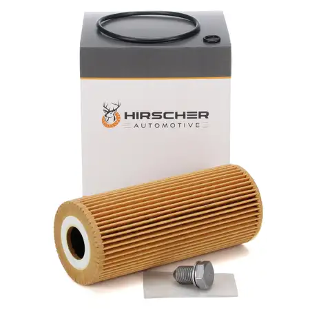 HIRSCHER &Ouml;lfilter + Schraube VW Golf 4 Passat AUDI A3 8L1 A4 B5 B6 B7 A6 C5 1.9/2.5TDI