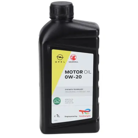 1L 1 Liter ORIGINAL Opel 0W-20 Motor&ouml;l ACEA C5 API SP/RC ILSAC GF-6A OV0401547 1684529880