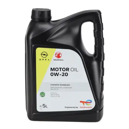 5L 5 Liter ORIGINAL Opel 0W-20 Motor&ouml;l ACEA C5 API SP/RC ILSAC GF-6A OV0401547 1684529980