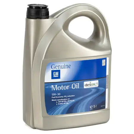 5L 5 Liter ORIGINAL GM Opel 5W-30 dexos1 Gen3 Motor&ouml;l &Ouml;l API SP/RC SN PLUS 95599877