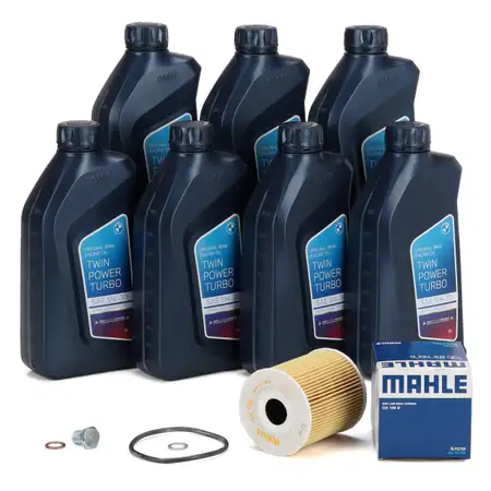 7L ORIGINAL 5W30 Motor&ouml;l + MAHLE &Ouml;lfilter BMW E46 330d E39 525d 530d E38 730d X5 E53 M57