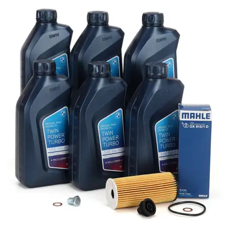 6L ORIGINAL 5W30 Motor&ouml;l + MAHLE &Ouml;lfilter BMW F45/46 U06 X1 F48 U11 MINI B38 B37 B48 B47