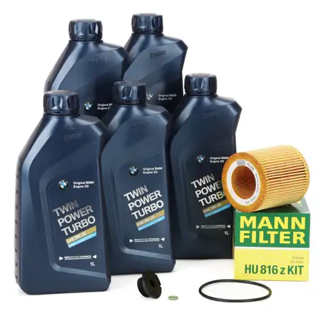 5L ORIGINAL 0W-20 Motor&ouml;l + MANN &Ouml;lfilter BMW F20 F21 F22 F23 F30-34 F10 F11 X1 X3 Z4 N20